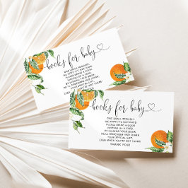 Cartão De Informações Pequenos chás de fraldas bonitos para a passagem d