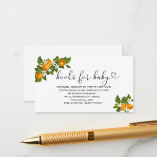 Cartão De Informações Pequenos chás de fraldas bonitos para bebê