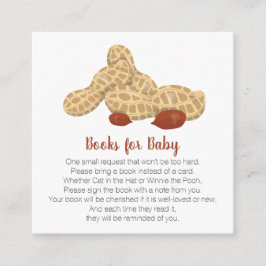 Cartão De Informações Pequenos livros de amendoim para bebê