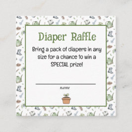 Cartão De Informações Pequenos livros de broto para bebê Fralda Raffle