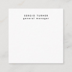 Cartão De Informações Perfil profissional minimalista de tendências simp