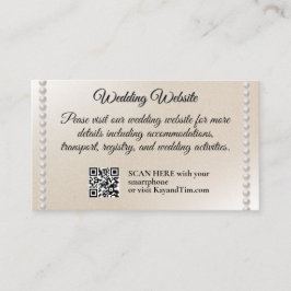 Cartão De Informações Pérolas Românticas