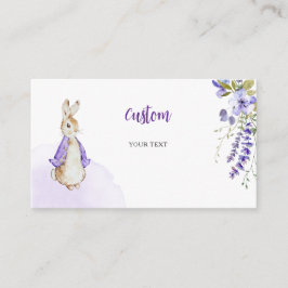 Cartão De Informações Personalização do Chá de fraldas Peter Rabbit