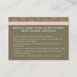 Cartão De Informações :personalizado: Recepção de Chocolate/Damasco Rosa