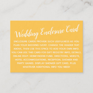 Cartão De Informações Personalizado versátil Simples Casamento de casame