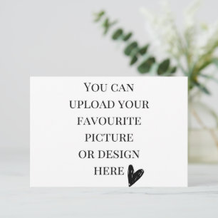 Cartão De Informações Personalize a placa de gabinete de 3,5 pol x 5 pol