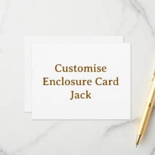 Cartão De Informações personalize simples personalizado 10,8 cm x 14 cm