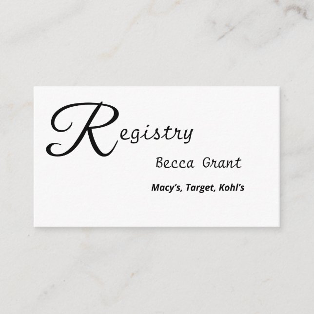 Cartão De Informações Pétalas Pastéis Lindas (Frente)