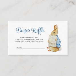 Cartão De Informações Peter Rabbit Baby Shower Diaper Raffle