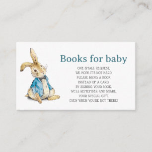 Cartão De Informações Peter Rabbit Blue Book Request Insert