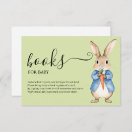 Cartão De Informações Peter Rabbit Boy Livros De Chá de fraldas Para Beb