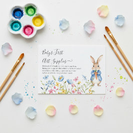 Cartão De Informações Peter Rabbit Floral Baby's First Artífices