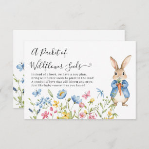 Cartão De Informações Peter Rabbit Floral Packet of Wildflower Seeds