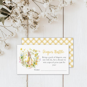 Cartão De Informações Peter Rabbit Fralda Raffle Enclosure C