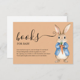 CARTÃO DE INFORMAÇÕES PETER RABBIT VEGIE BASKET LIVROS PARA BEBÊ
