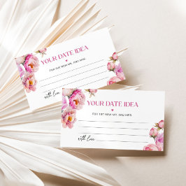 Cartão De Informações Petinhas e prosecco rosa brilhante Ideias da noite