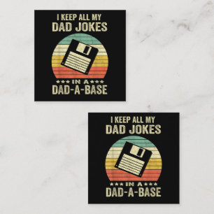 Cartão De Informações Piadas engraçadas de papai homens na dad-a-Base