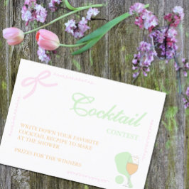 Cartão De Informações Pickleball and Prosecco Cocktail Contest