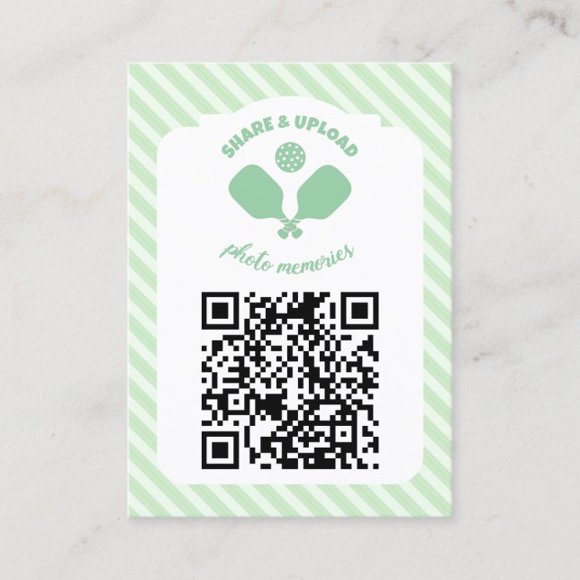 Cartão De Informações Pickleball Bachelorette Weekend (Frente)