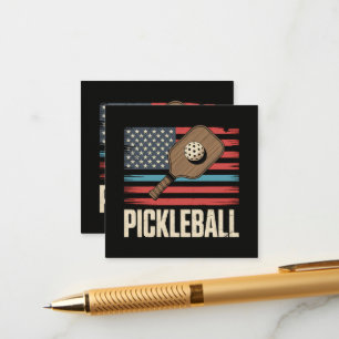 Cartão De Informações Pickleball Bandeira dos EUA