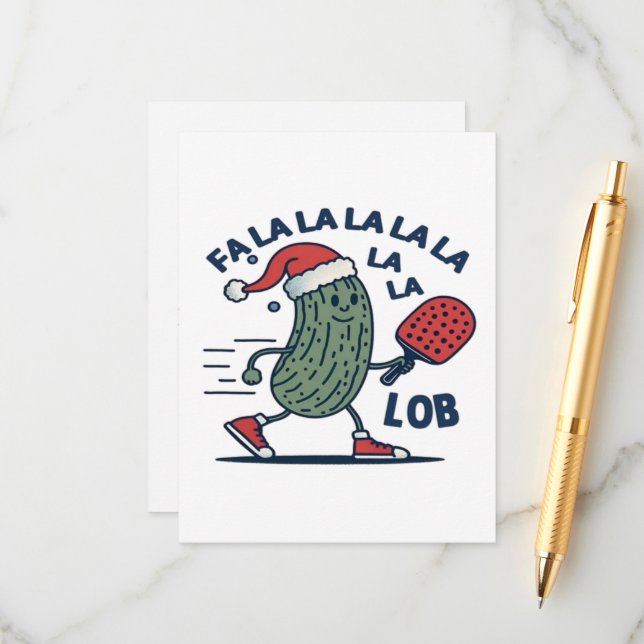 Cartão De Informações Pickleball no Natal (Frente/Verso In Situ)