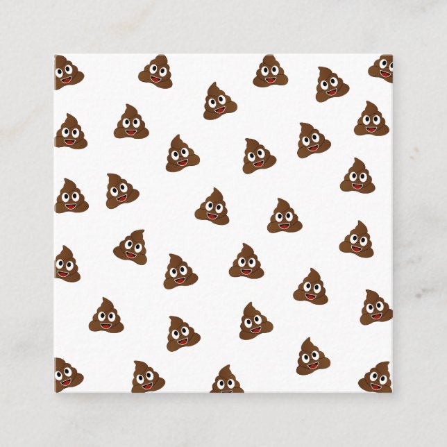 Cartão De Informações Pilha de Poo emoji sorrindo popas (Frente)