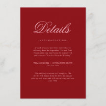 Pink Red Valentines Elegant Neutral Details Card