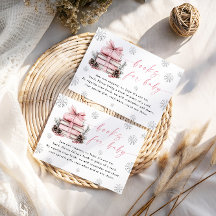 Pink Winter New Chapter Begins Books For Baby Card