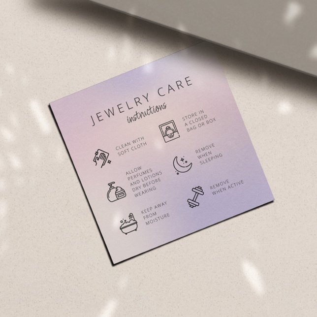 Cartão De Informações Pintinho Jewelcare Instruções para a empresa Obrig (Criador carregado)