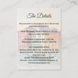 Cartão De Informações Pinturas de Veneza, Casamento Itália