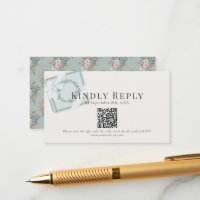 Pistachio Green Gift Box Código QR RSVP