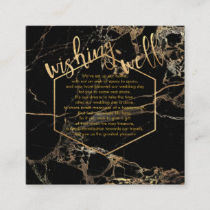Cartão De Informações PixDezines Wishing Good/Marble Dourado Veias