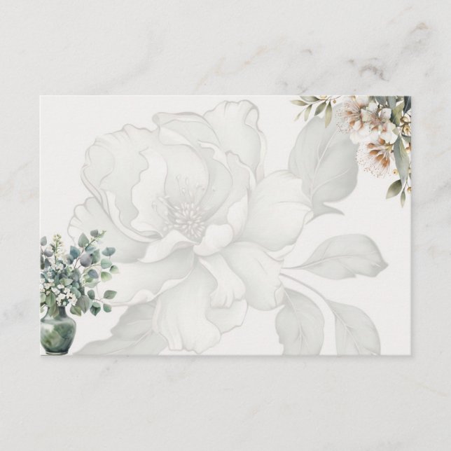 Cartão De Informações Placa básica de receita do Vazio de tranquilidade (Frente)