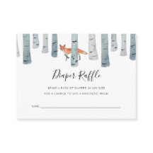 Placa Chá de fraldas Raffle Fralda Fox