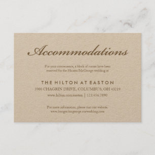 Cartão De Informações Placa de Alojamento de Desenho rosa em Sepia