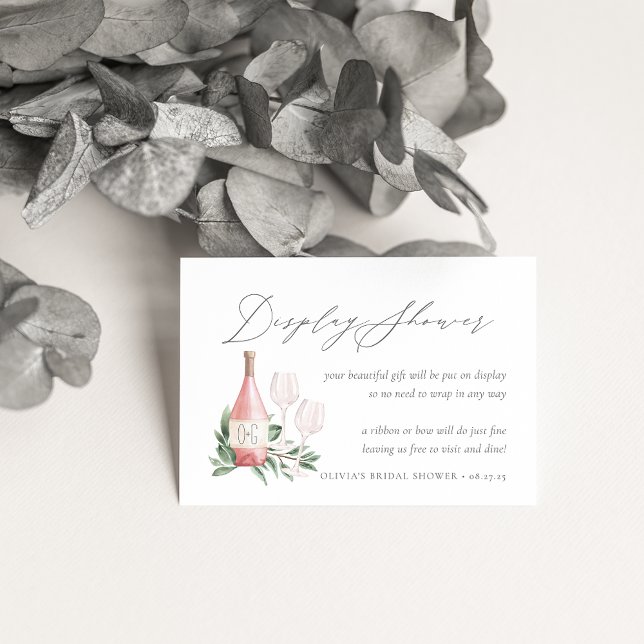 Cartão De Informações Placa de apresentação do Chá de panela de vinho Ro (Criador carregado)