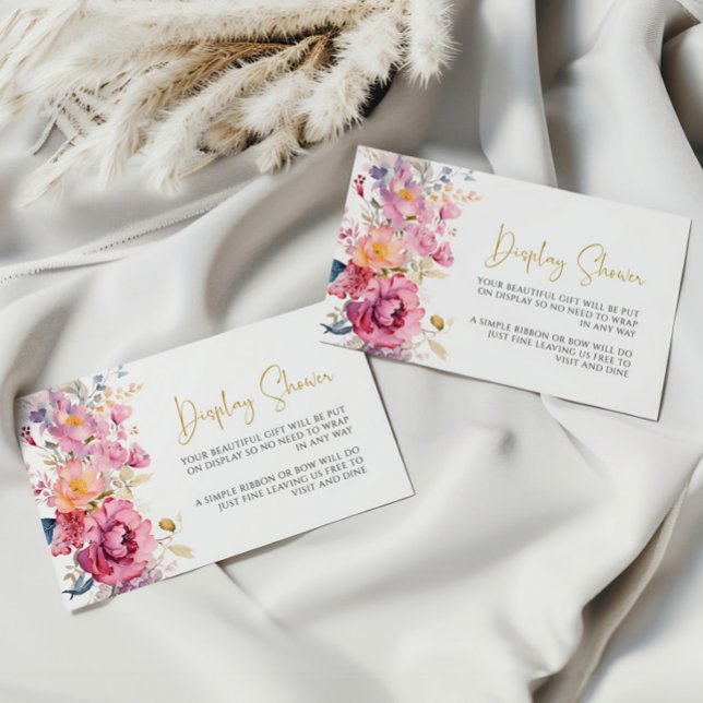 Cartão De Informações Placa de Chá de Flores Selvagens Roxas (Criador carregado)