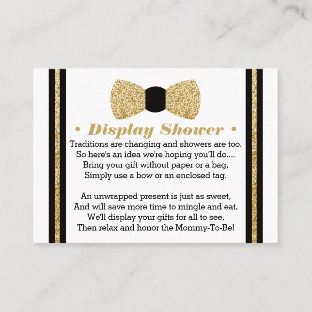 Cartão De Informações Placa de Chá, Homem Pequeno, Gravação do Arco (Frente)