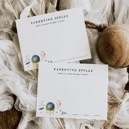 Cartão De Informações Placa de Conselhos de Chá de fraldas do Halloween 