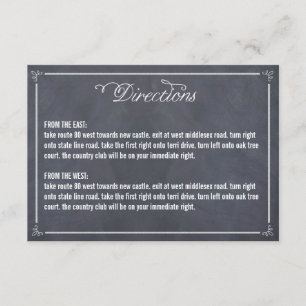 Cartão De Informações Placa de direção com estilos