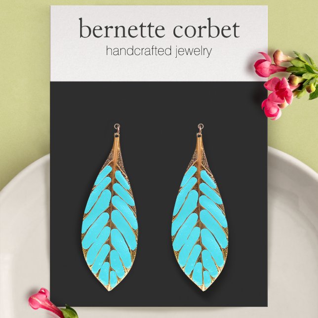 Cartão De Informações Placa de exibição de grande gravação preto moderno (Criador carregado)