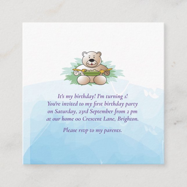 Cartão De Informações Placa de gabinete (Frente)