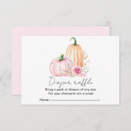 Cartão De Informações Placa de Gabinete Babyshower Boho Pumpkin Boho