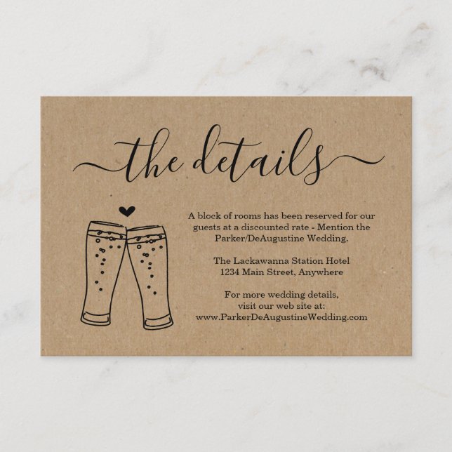 Cartão De Informações Placa de gabinete com detalhes de informações do b (Frente)