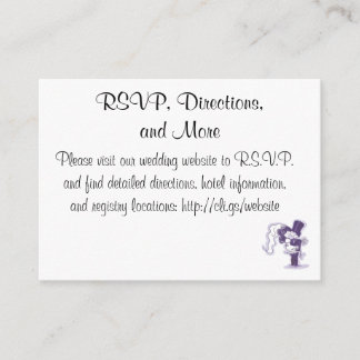 Cartão De Informações Placa de gabinete de casamento retrô cursivo