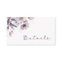 Placa de gabinete de casamento roxo