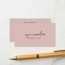 Placa de gabinete de código QR RSVP RSVP Rosa Mini