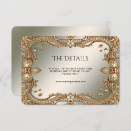 Cartão De Informações Placa de gabinete de detalhes da estrutura do Orna