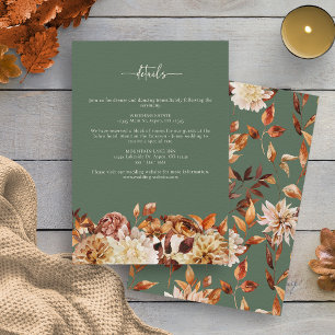 Cartão De Informações Placa de Gabinete de Detalhes da Queda Verde da Sa