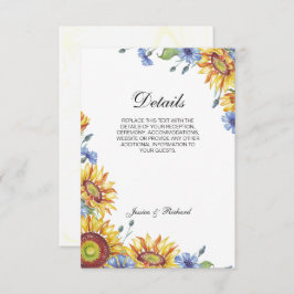 Cartão De Informações Placa de Gabinete de Detalhes de Aquarela Ucrânia